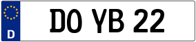 Trailer License Plate
